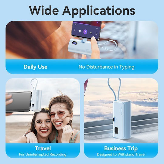Vention FHQW0 Power Bank 4800mAh 20W with USB-C Port White view 6