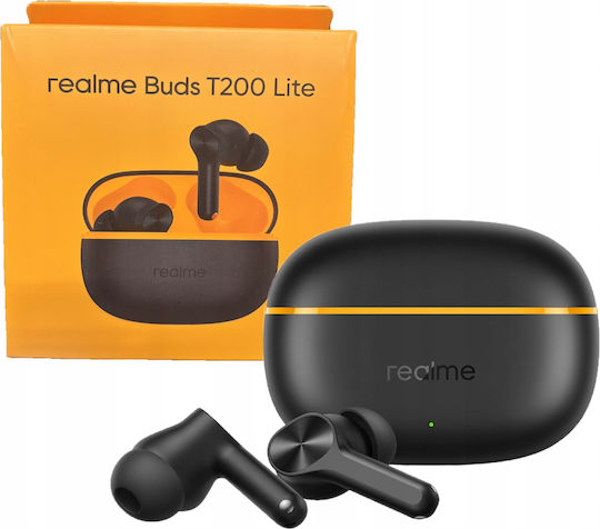 Realme T200 Lite In-ear Bluetooth Handsfree Earphones with Charging Case Black view 5