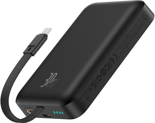 Baseus Mini MagSafe Power Bank 10000mAh 30W with USB-C Port Power Delivery Black view 2