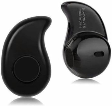 Mini Bluetooth In-ear Earphone Black Reflection view 1