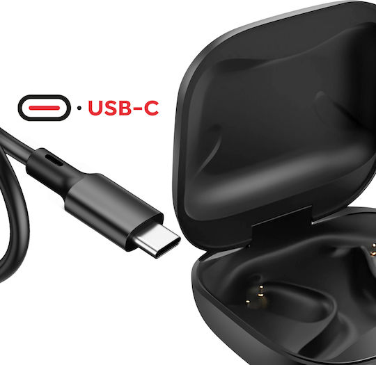Swissten Run Open Ear Bluetooth Handsfree Headphones With Sweat Resistance And Charging Case Black view 4