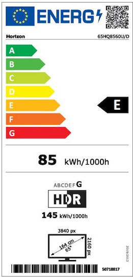 Horizon-Europe Smart Television 65" 4K UHD QLED 65HQ8560U/D HDR (2024) view 8