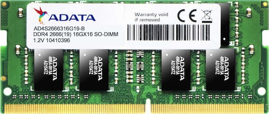 Adata Premier Series DDR4 with Module 1x16GB and Speed 2666 for Laptop AD4S2666316G19-B