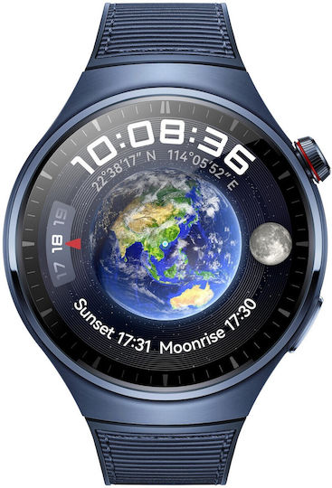 Huawei Watch 4 Pro Stainless Steel 48mm Waterproof with eSIM and Heart Rate Monitor (Blue) view 1