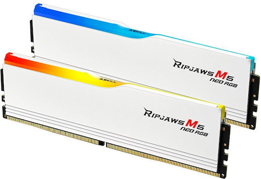 G.Skill Ripjaws M5 Neo RGB DDR5 64GB RAM with 2x32GB Modules and Speed 6000 for Desktop F5-6000J3636F32GX2-RM5NRW