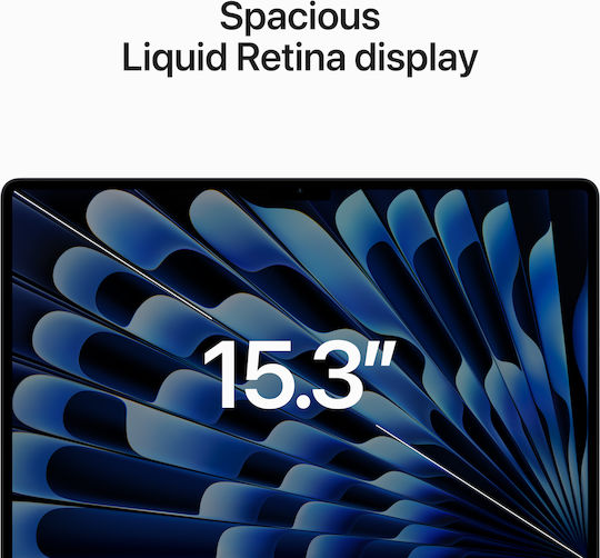 Apple MacBook Air 15" (2023) 15.3" Retina Display (M2-8‑core/8GB/256GB SSD) Midnight (GR Keyboard) view 5