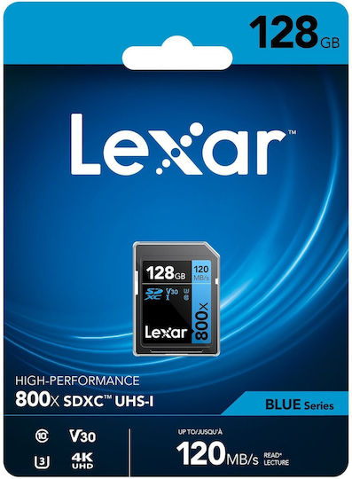 Lexar Professional 800x SDXC 128GB U1 UHS-I With Adapter view 2