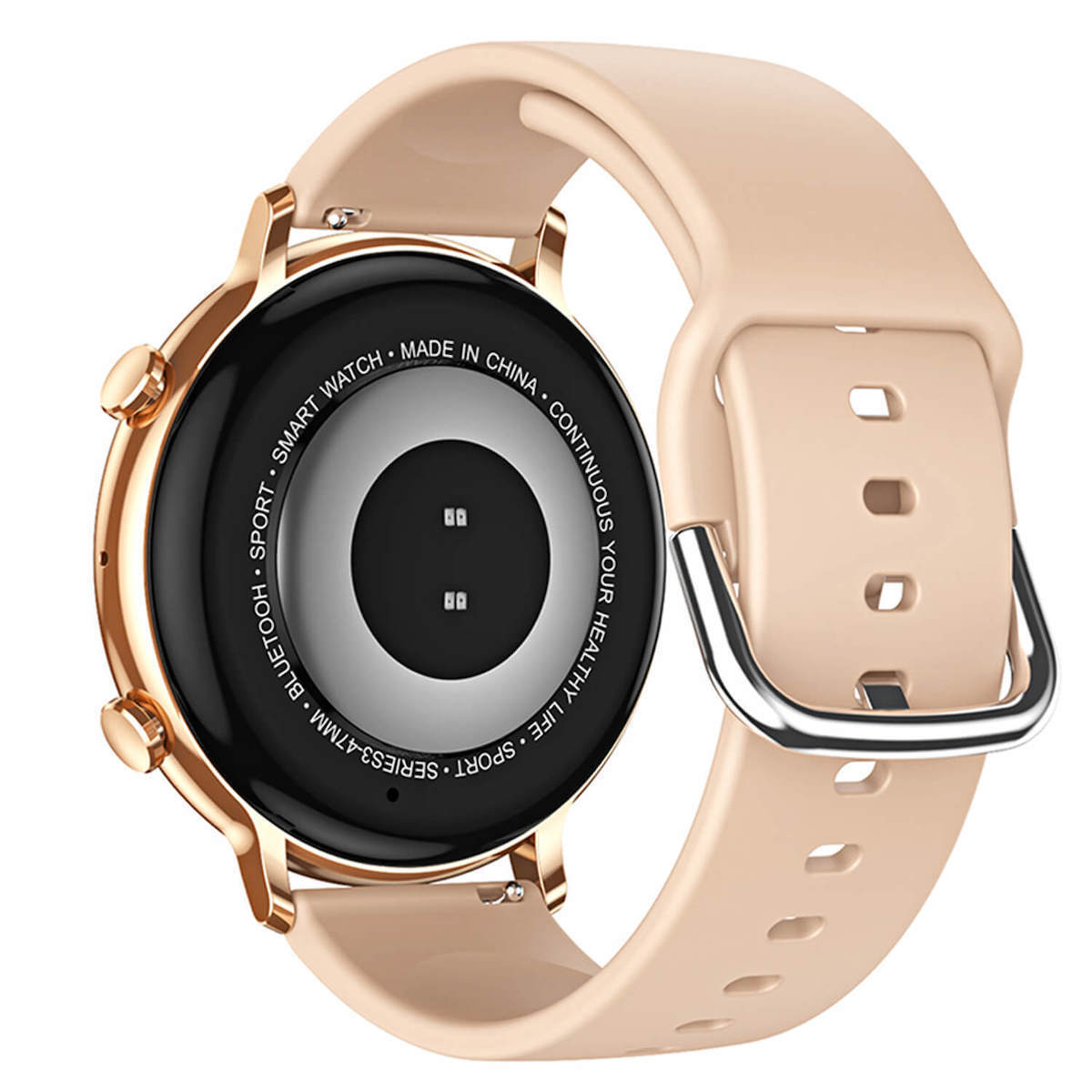 Microwear CY700 Smartwatch with Heart Rate Monitor (Pink Silicone) view 9