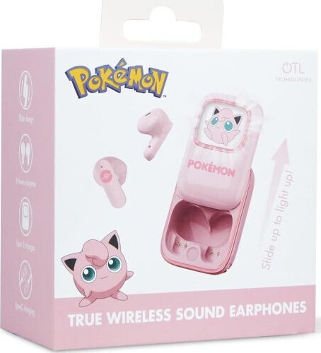 OTL Jiggly Puff Slide In-ear Bluetooth Handsfree Earphones with Charging Case Pink view 8