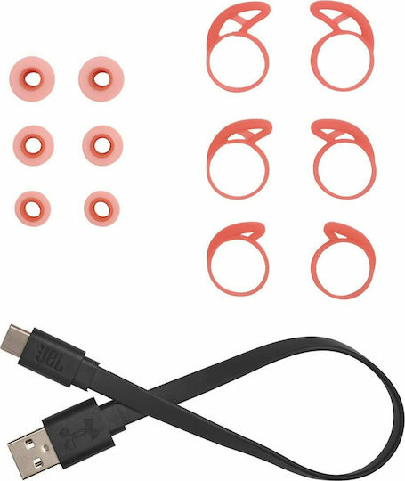 JBL UnderArmour Streak In-ear Bluetooth Handsfree Earphones with Sweat Resistance and Charging Case Red view 6