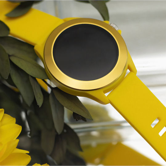 Forever Colorum CW-300 Smartwatch with Heart Rate Monitor (Yellow) vue 3