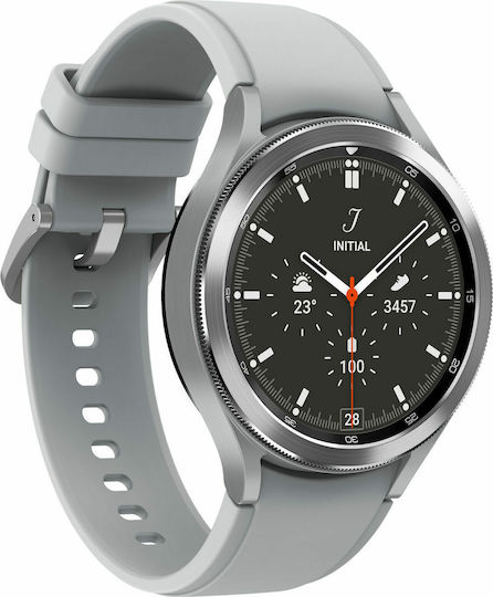 Samsung Galaxy Watch4 Classic 4G Stainless Steel 46mm Waterproof with eSIM and Heart Rate Monitor (Silver) view 2
