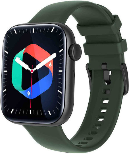 Tekday 656510 Smartwatch with Heart Rate Monitor (Olive Green)