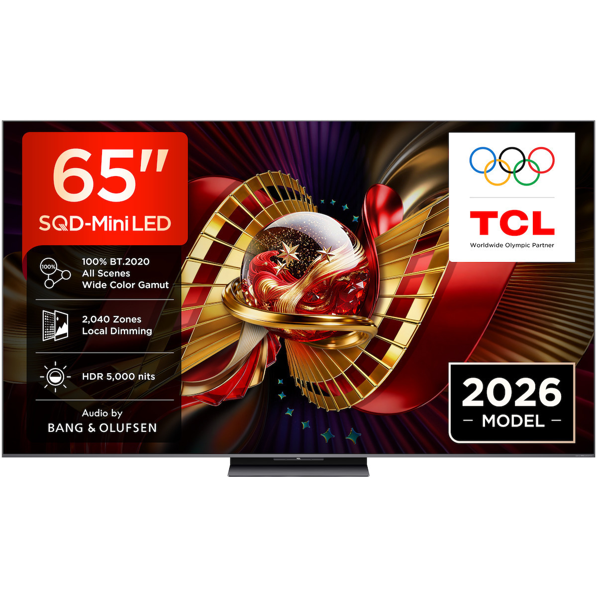 TCL Smart TV 65" 4K UHD SQD-Mini LED C8L HDR (2026) 65C8L