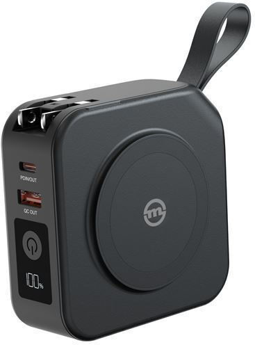 PBT-02L Power Bank 10000mAh with USB-A Port and USB-C Port Black vue 4
