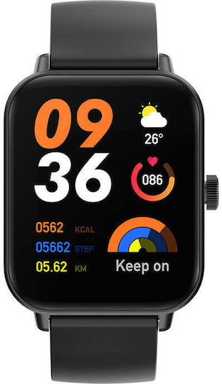 Colmi P81 Smartwatch with Heart Rate Monitor (Black) view 3