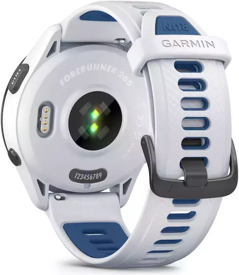 Garmin Forerunner 265 Waterproof Smartwatch with Heart Rate Monitor (Whitestone/Tidal Blue) view 8