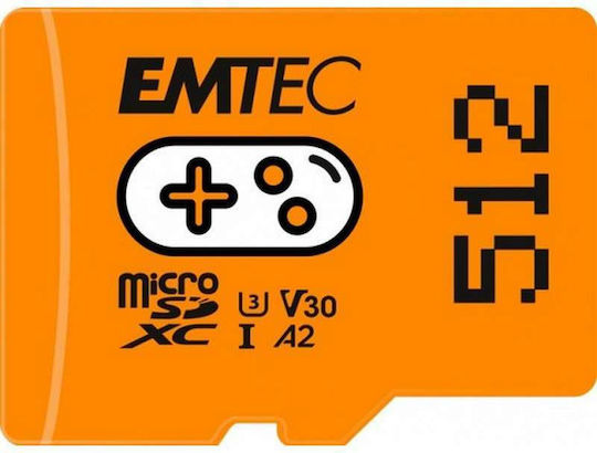 Emtec microSDXC 512GB Class 10 U3 V30 A1 UHS-I view 1