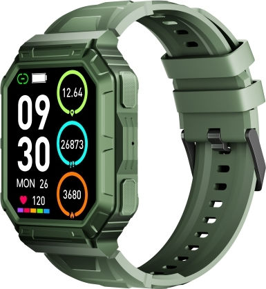 Ws-5 1.86 Inch Color Screen Smart Watch Support Heart Rate Blood Pressure Blood Oxygen Blood Sugar Monitoring Green view 1