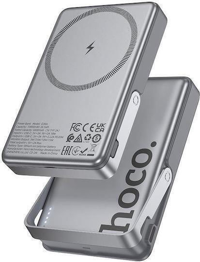 Hoco Q36 MagSafe Power Bank 5000mAh 20W with USB-C Port Power Delivery / Quick Charge 3.0 Gray view 1