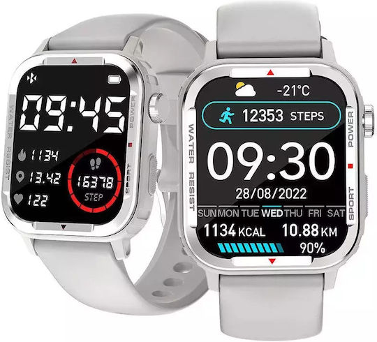 Nubi G96 Smartwatch with Heart Rate Monitor (Gray) view 3