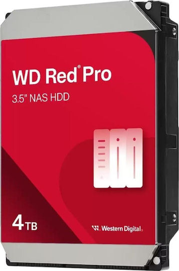 Western Digital Red Pro 4TB HDD Hard Drive 3.5" SATA III 7200rpm with 256MB Cache for NAS WD4005FFBX view 4