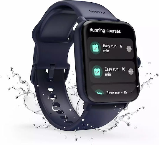 HAMA 6010 Smartwatch with Heart Rate Monitor (Blue) view 6