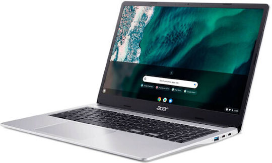 Acer Chromebook 315 CB315-4H 15.6" FHD (Celeron Dual Core-N4500/4GB/64GB Flash Storage/Chrome OS) Pure Silver (US Keyboard) vue 3