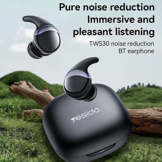 Yesido TWS30 In-ear Bluetooth Handsfree Earphones with Sweat Resistance and Charging Case Black vue 5