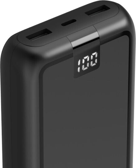 HAMA Performance 20 Power Bank 20000mAh with 2 USB-A Ports and USB-C Port Gray view 4