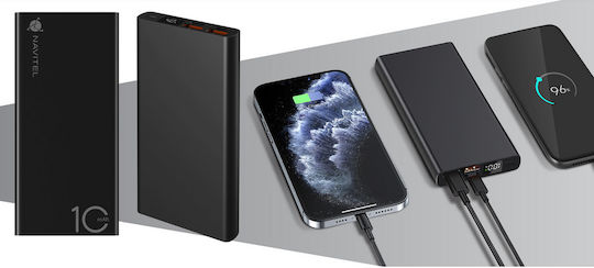 Navitel PWR10 AL Power Bank 10000mAh with 2 USB-A Ports and USB-C Port Black vista 9
