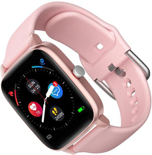 Bemi Ter 2 Smartwatch with Heart Rate Monitor (Pink) vista 3