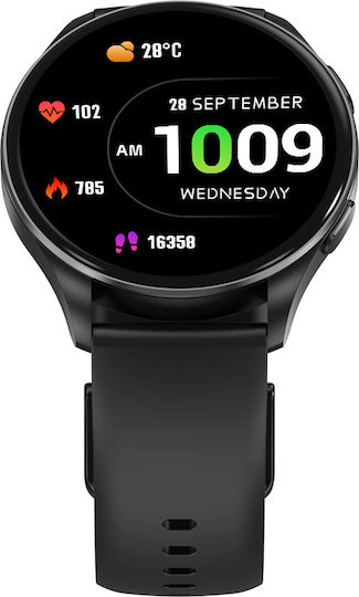 BlackView X20 45mm Smartwatch with Heart Rate Monitor (Black) view 4