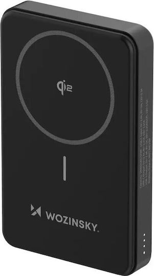 Wozinsky WLWP-10KA0Y3S Power Bank 10000mAh 22.5W with USB-A Port and USB-C Port Power Delivery Black vista 2