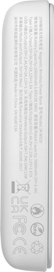 Joyroom JR-W020 MagSafe Power Bank 10000mAh 20W with USB-A Port and USB-C Port Power Delivery White view 7