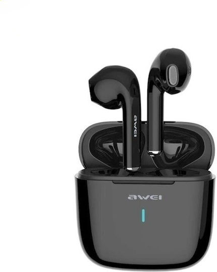 Awei T26 Earbud Bluetooth Handsfree Earphones with Charging Case Black view 1