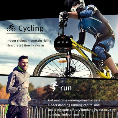 E15 44mm Smartwatch with Heart Rate Monitor (Blue) view 4