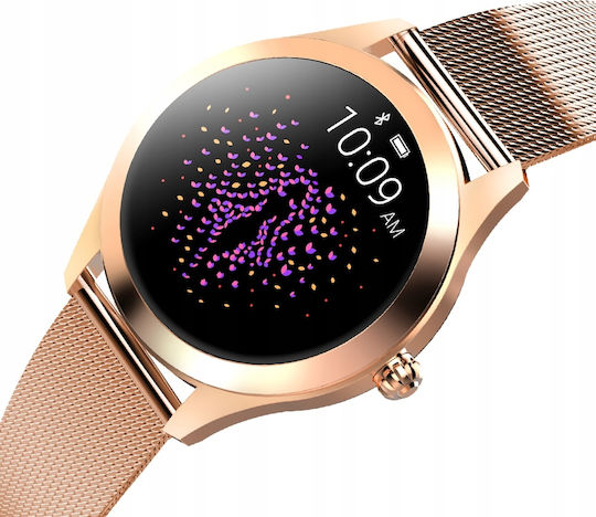Oromed Smart Lady 45mm Waterproof Smartwatch with Heart Rate Monitor (Gold) view 3