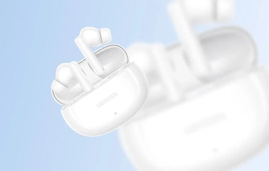Ugreen WS205 HiTune Hybrid In-ear Bluetooth Handsfree Earphones with Sweat Resistance and Charging Case White view 3