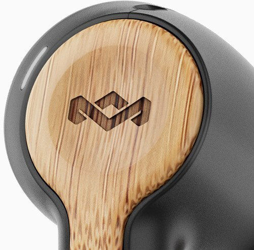 The House Of Marley Rebel In-ear Bluetooth Handsfree Earphones with Sweat Resistance and Charging Case Signature Black view 4