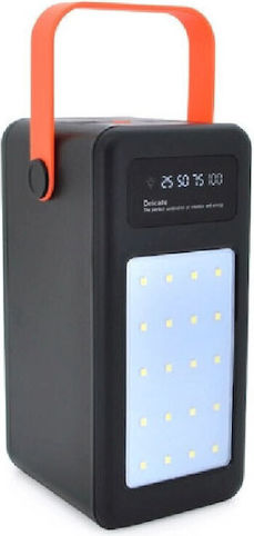 TR-958 Solar Power Bank 40000mAh 55W with 4 USB-A Ports Black