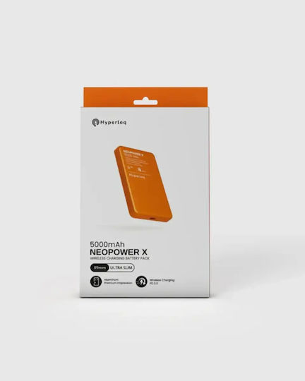 Hyperloq NeoPower X MagSafe 5000mAh 15W with USB-A Port and USB-C Port Power Delivery Gray view 3