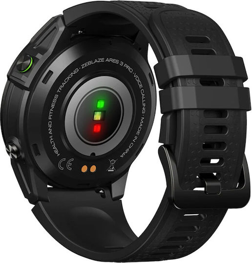 Zeblaze Ares 3 Pro 49mm Smartwatch with Heart Rate Monitor (Black) view 2