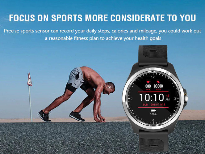 Pacific 26-5 Smartwatch with Heart Rate Monitor (Black / Red) view 4
