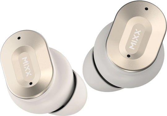 Mixx Streambuds Ultra Dots Bluetooth Handsfree Earphones Gold view 3