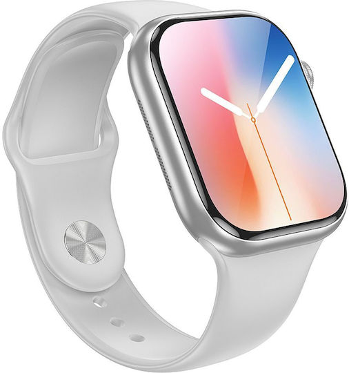 Hoco Y30 Smartwatch with Heart Rate Monitor (Silver)
