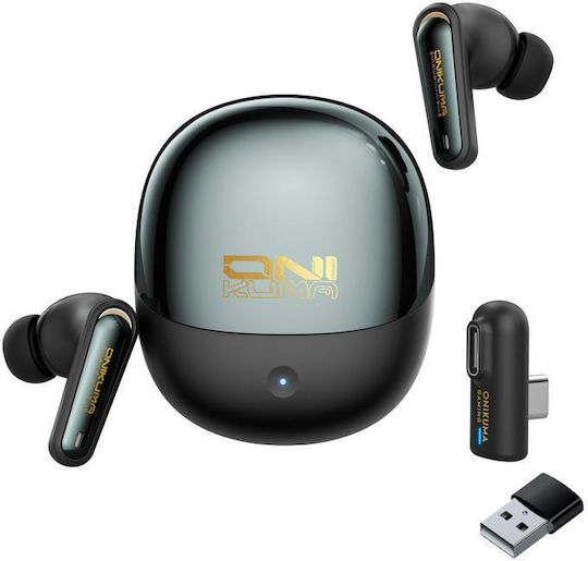 Onikuma TX610 In-ear Bluetooth Handsfree Earphones with Sweat Resistance and Charging Case Black
