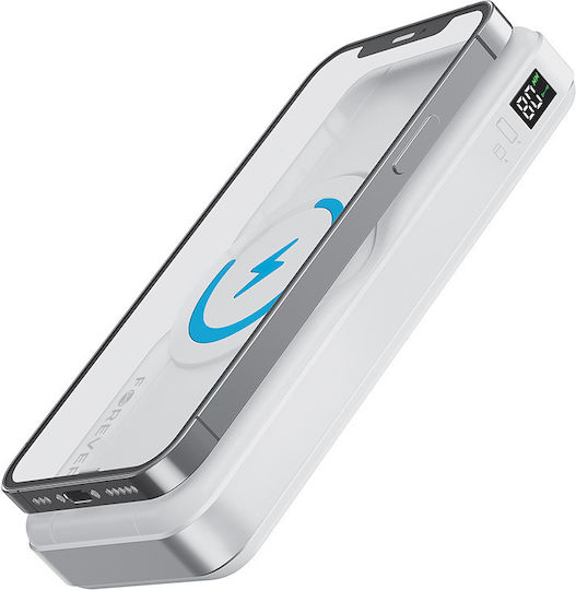 Forever MATB-300 Power Bank 10000mAh with USB-C Port White Ansicht 3