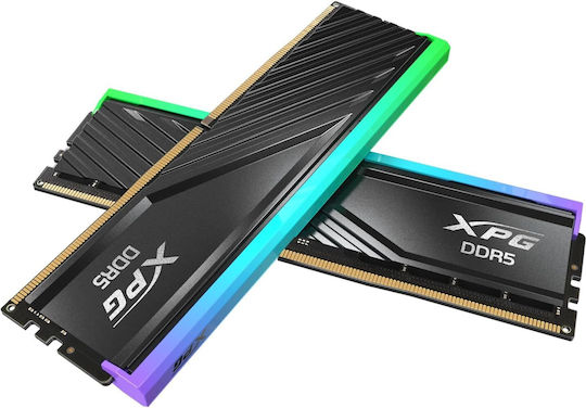 Adata Lancer Blade RBG DDR5 32GB RAM with 2x16GB Modules and Speed 6400 for Desktop AX5U6400C3216G-DTLABRBK