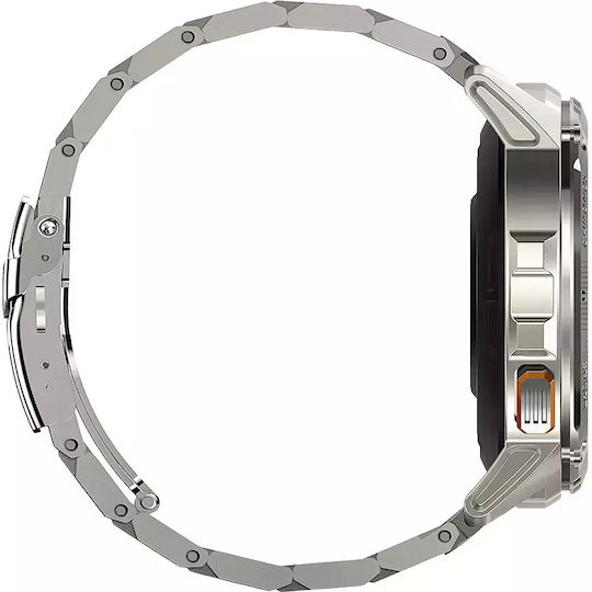 MaxCom FW110 Titan Chronos Titanium Smartwatch with SIM and Heart Rate Monitor (Silver) vue 5